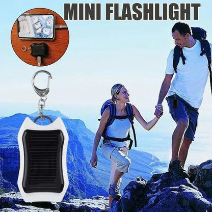 Portable Outdoor Waterproof Solar Power Bank Keychain