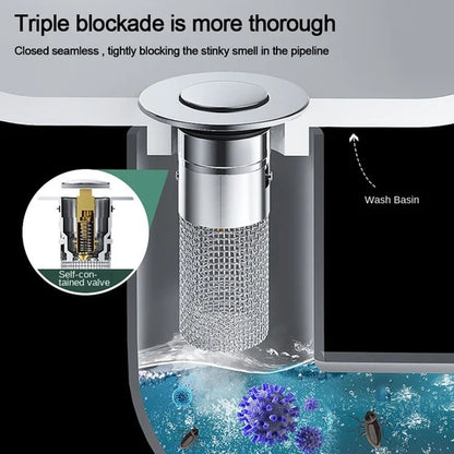 Stainless Steel Drain Strainer | Stops Hair, Dirt & Clogged Drains | 🔥 Buy 1 Get 1 FREE
