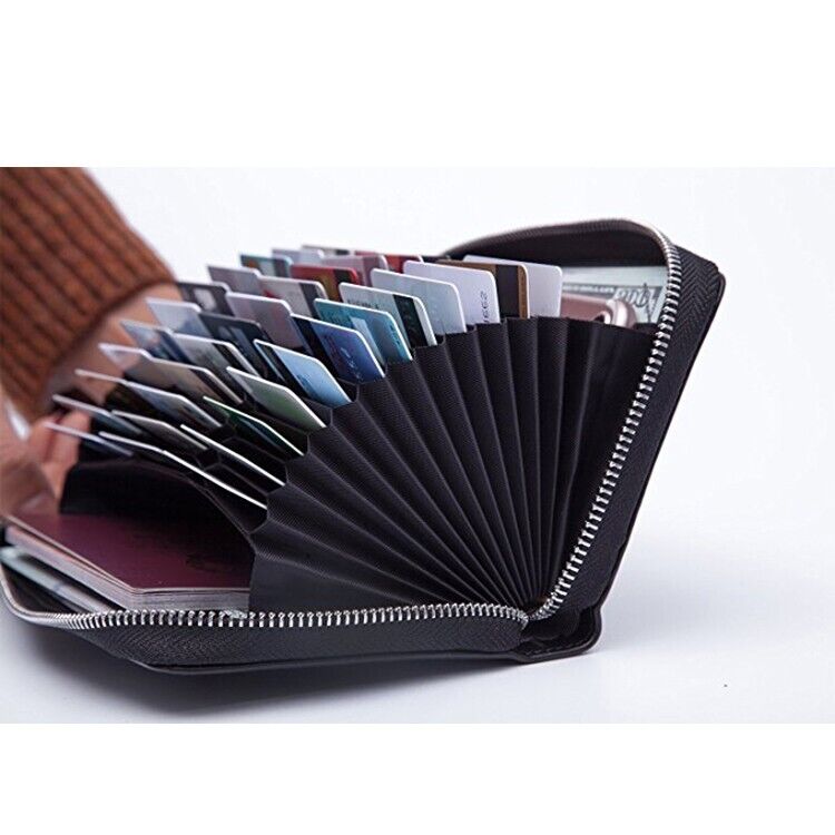 Unisex Anti-Credit Card Fraud Multi-compartment Wallet