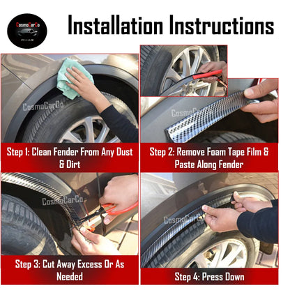 Car Fender Protector Tape | Prevents Scratches & Paint Damage | Pack of 4 🔥