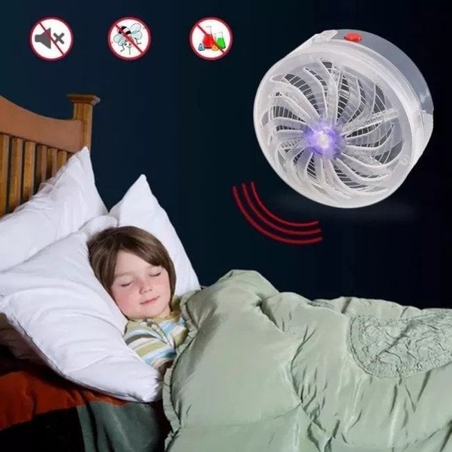 Solar Powered Bug Zapper - No Need for Wiring or Battery Costs