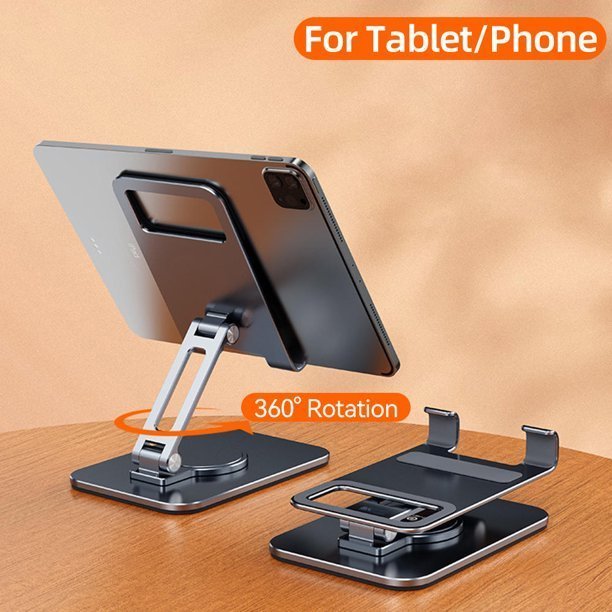 Tablet Stand 360 Rotation Adjustable Foldable Holders for iPad Phone - 40% OFF