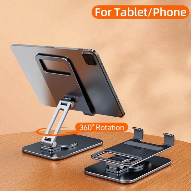 Tablet Stand 360 Rotation Adjustable Foldable Holders for iPad Phone