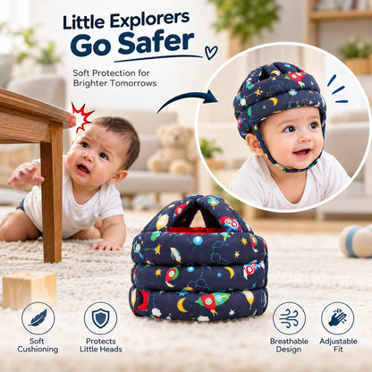 Baby Head Protector | Soft & Lightweight Safety Helmet | Buy 1 Get 1 Free🔥