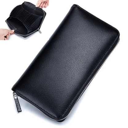 Unisex Anti-Credit Card Fraud Multi-compartment Wallet