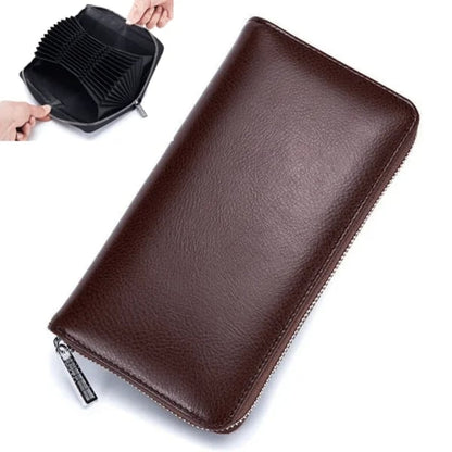 Unisex Anti-Credit Card Fraud Multi-compartment Wallet